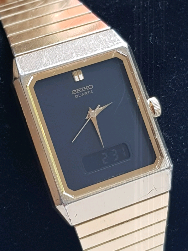 Mens 1984 seiko ana digital E029 5530 gold tone | in Enderby,  Leicestershire | Gumtree